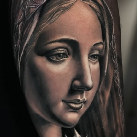 Virgin Mary Tattoo Design Thumbnail